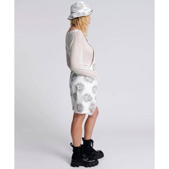 NWT- ONE TEASPOON CYMATIC PINI DENIM PLAYSUIT WH CYMATIC OVERALLS Sz:SM Ret$189 - Picture 4 of 8